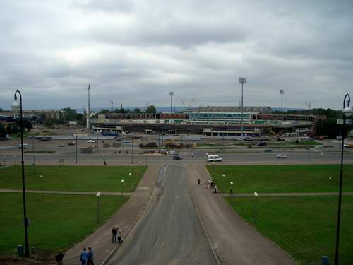 Kazan Russia sport: central soccer stadium outside view photo